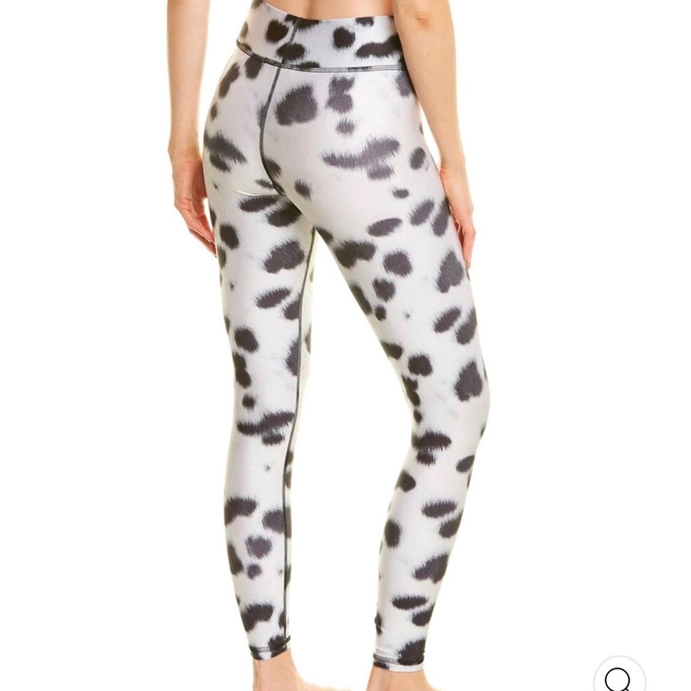Terez Tall Band Pant White and Black leopards  Print Leggings NWT XS - Picture 2 of 7